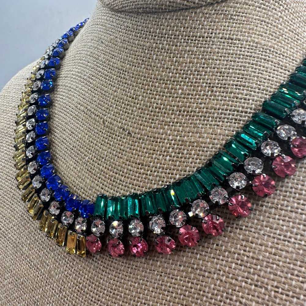 Gorgeous Multi Stone Collar Necklace - image 1