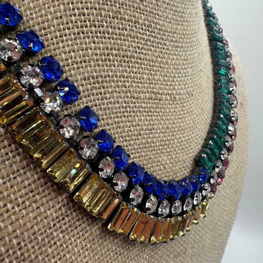 Gorgeous Multi Stone Collar Necklace - image 2