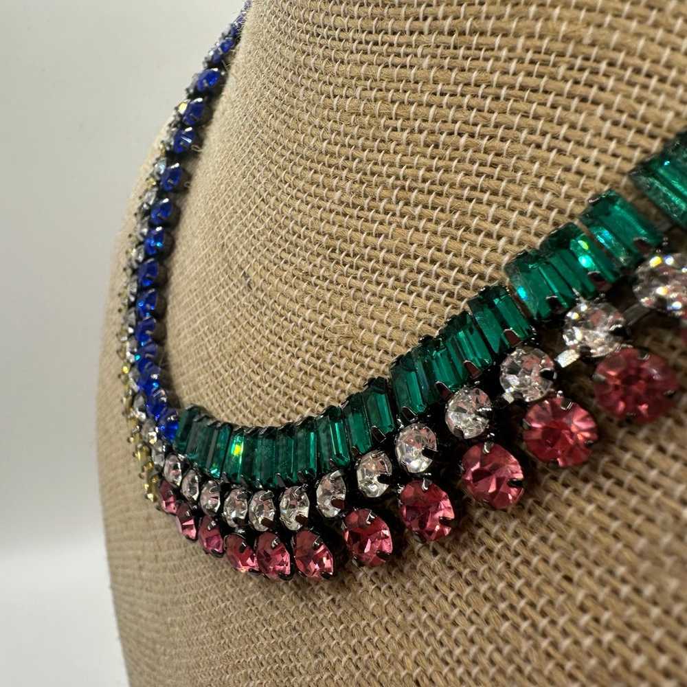 Gorgeous Multi Stone Collar Necklace - image 3