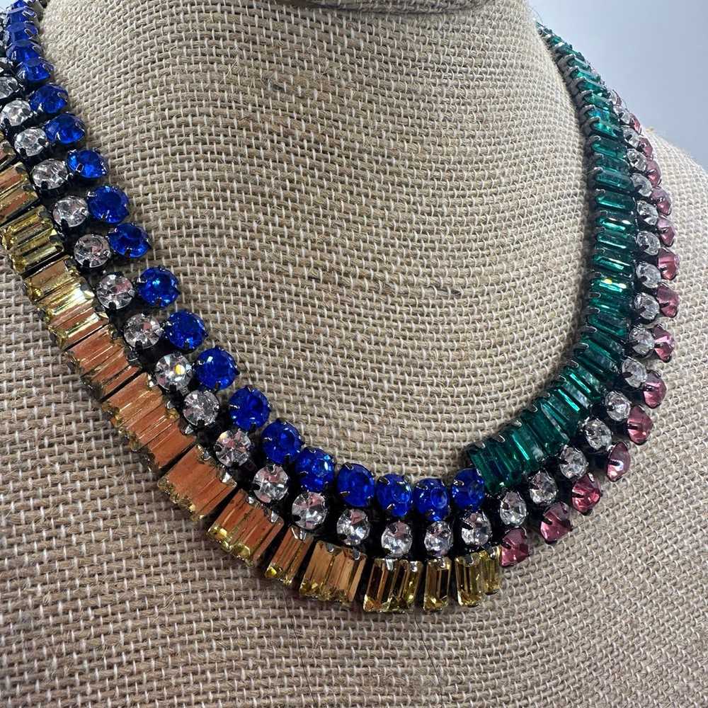 Gorgeous Multi Stone Collar Necklace - image 4