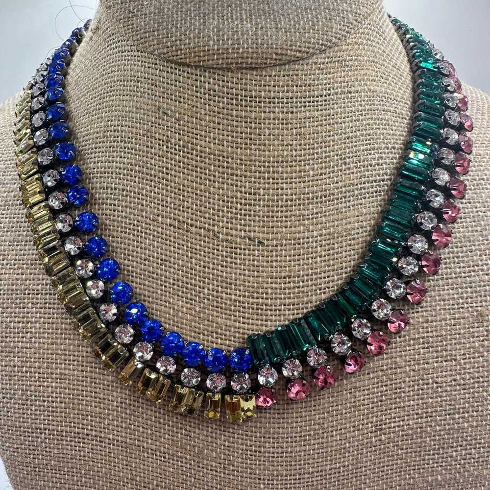 Gorgeous Multi Stone Collar Necklace - image 5