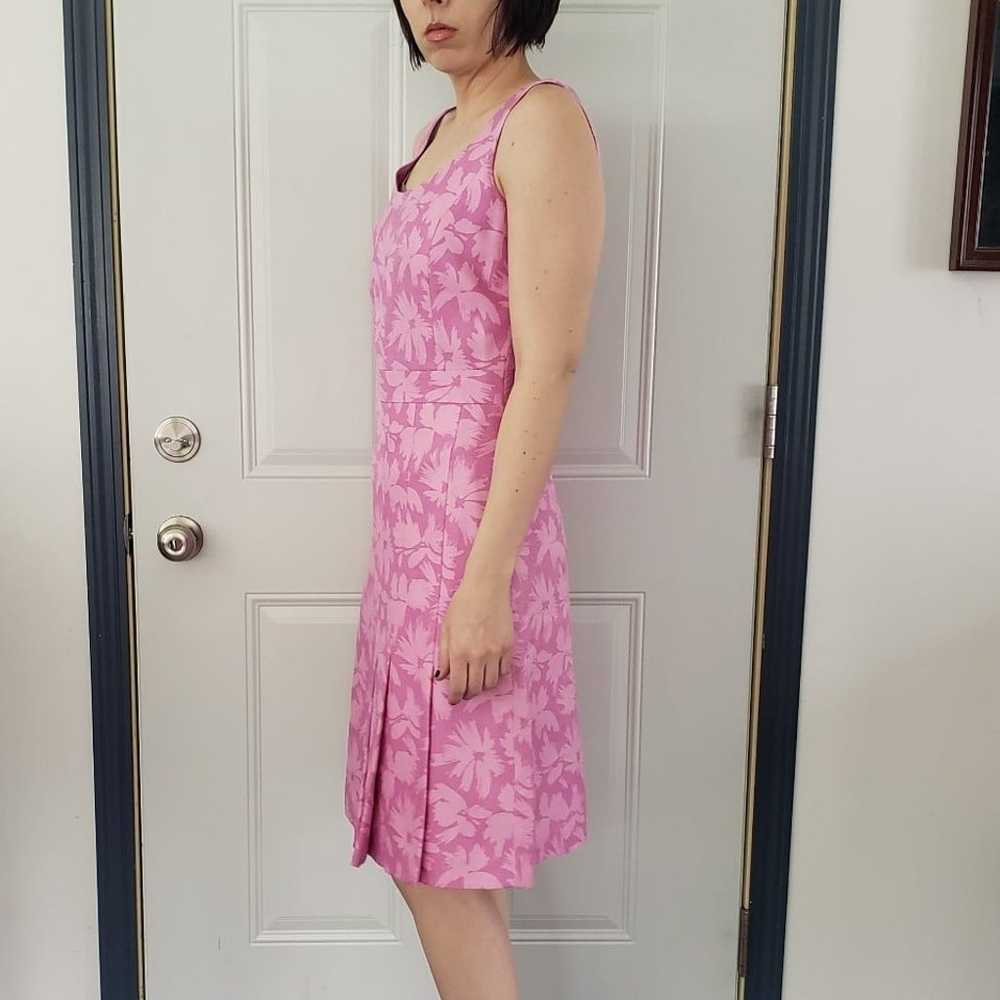 Ann Taylor Pink Floral Silk Dress - image 2