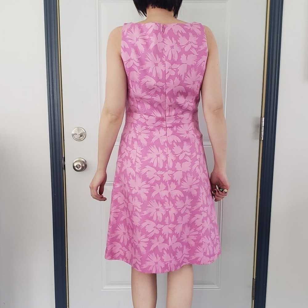 Ann Taylor Pink Floral Silk Dress - image 3