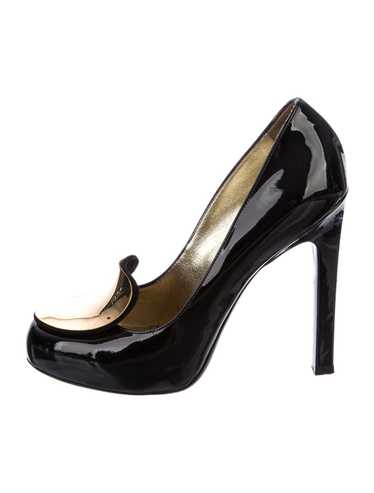 Yves Saint Laurent Rive Gauche Patent Leather Pum… - image 1