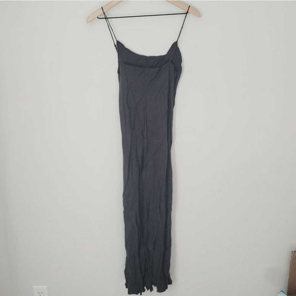 J.Crew Gwyneth Cupro-blend Slip Dress in Black Si… - image 8