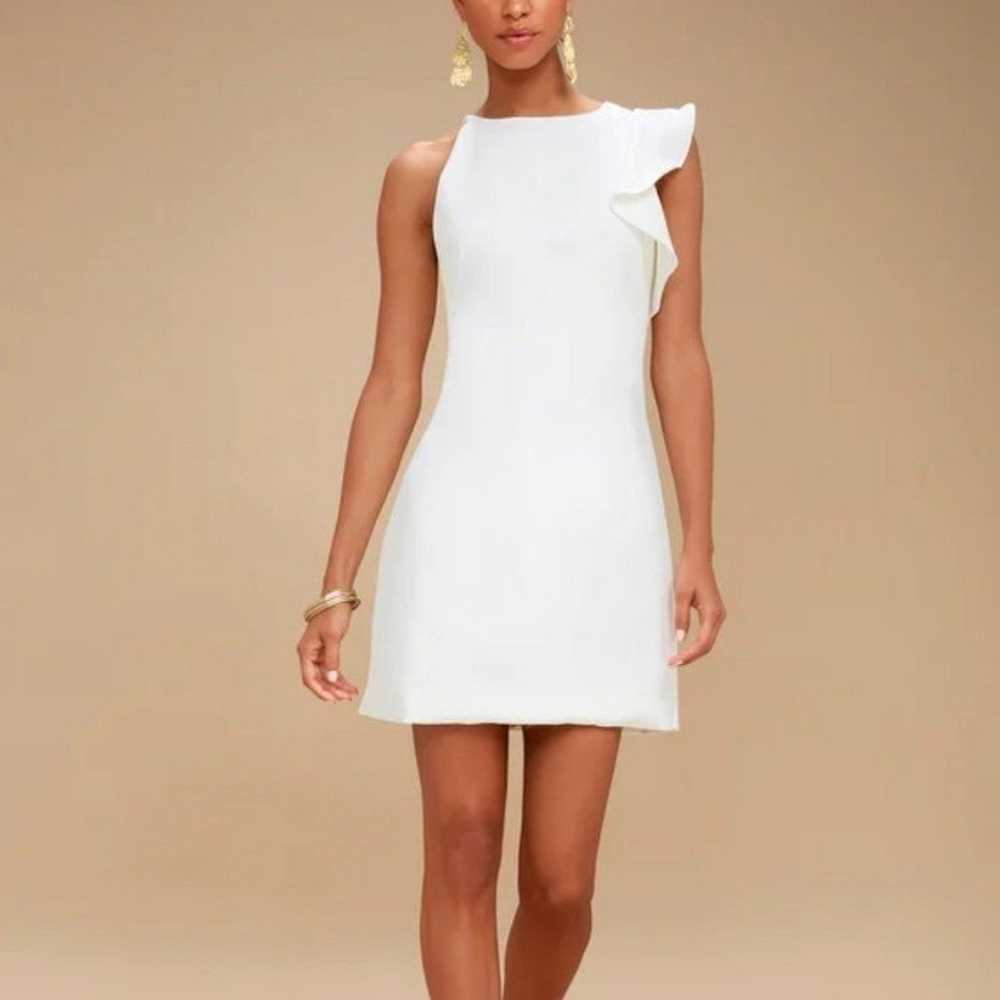 NWT Dinah white one shoulder dress LULUS small - image 2