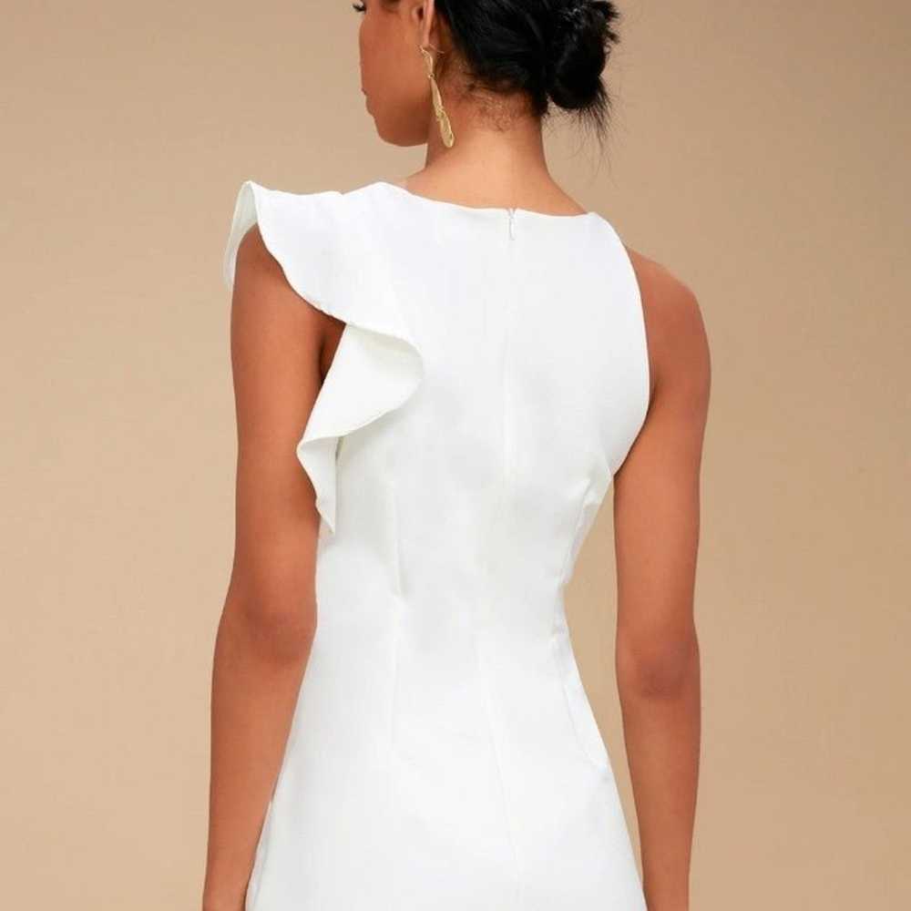 NWT Dinah white one shoulder dress LULUS small - image 3