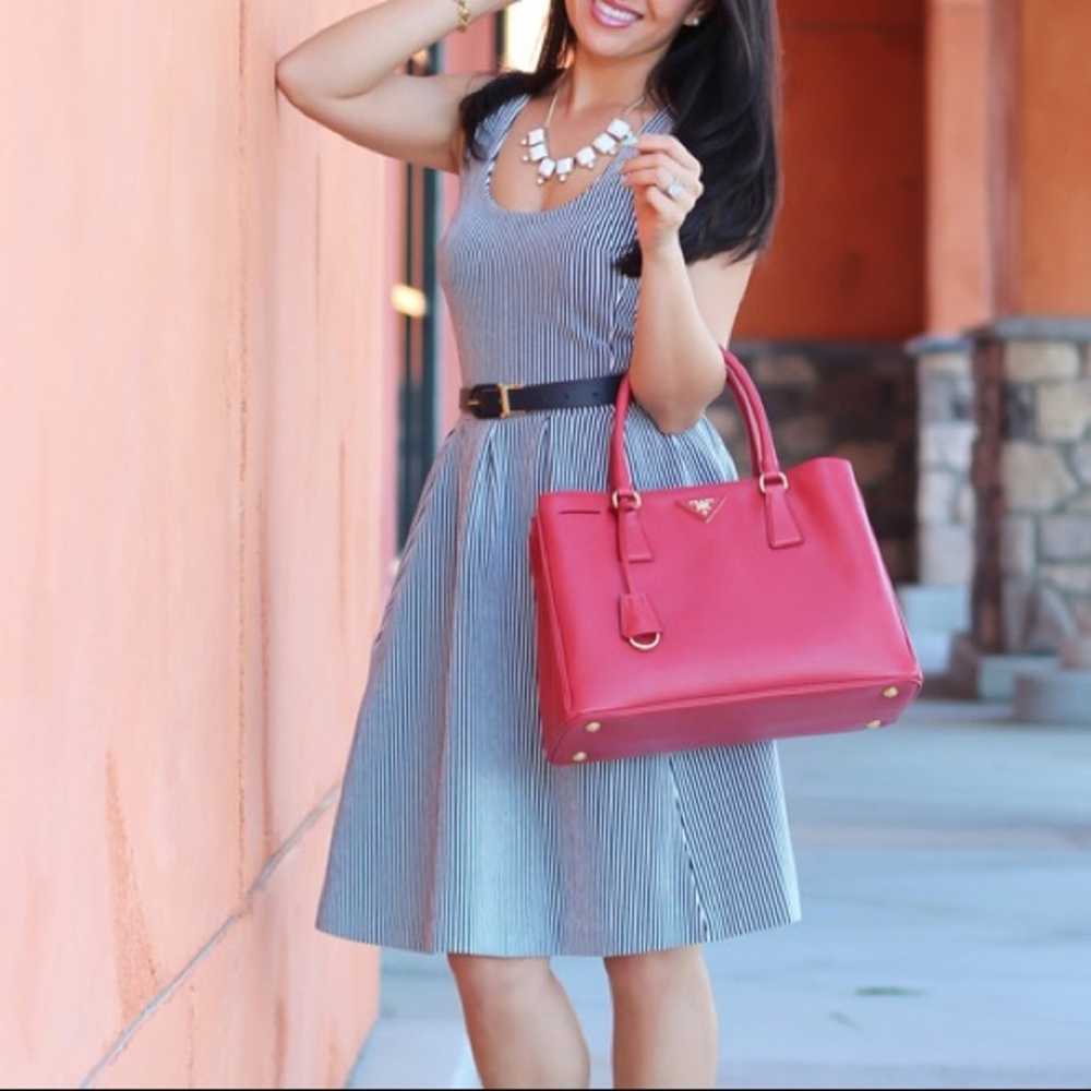 BANANA REPUBLIC STRIPED FULL-SKIRT DRESS - image 1