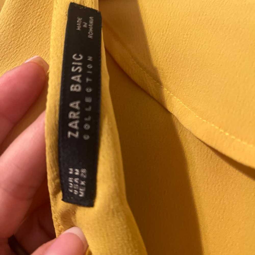 NWOT Zara yellow Dress Sz M - image 4