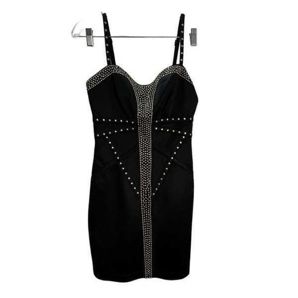 NWOT Forever 21 Studded Satin Mini Dress Medium - image 1