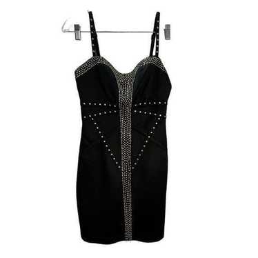 NWOT Forever 21 Studded Satin Mini Dress Medium - image 1