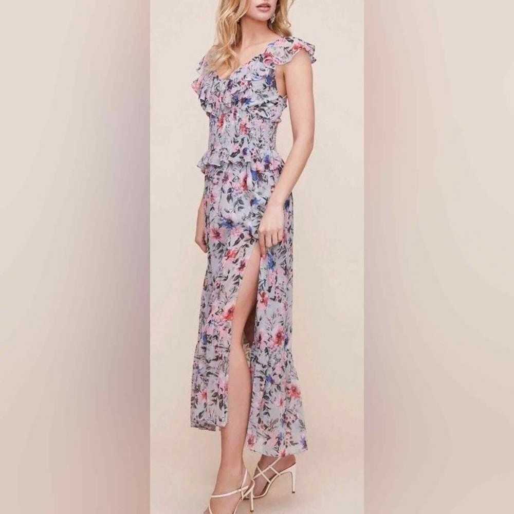 ASTR the Label Double V Flutter Floral Midi Dress… - image 1