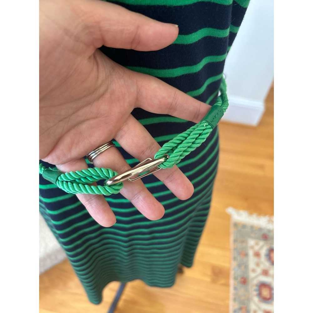 Ralph Lauren Green & Navy Stripe Nautical Rope Be… - image 4