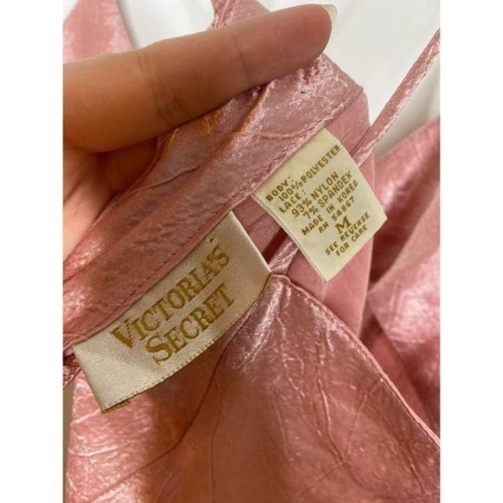 Vintage Victoria Secret gold label 80s blush pink… - image 7