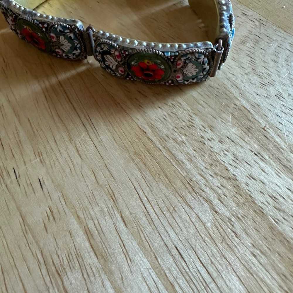 Beautiful Vintage 1930’s Mosaic Italian Bracelet - image 5