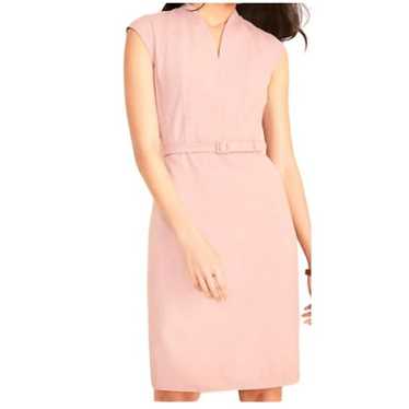 Ann Taylor Belted Sheath Career Dress