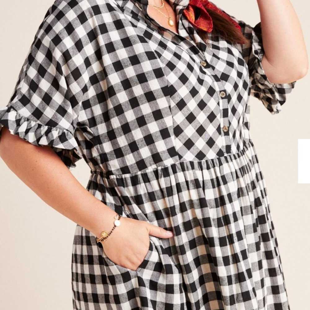 Anthropologie Porridge Dinah Gingham Shirtdress - image 3