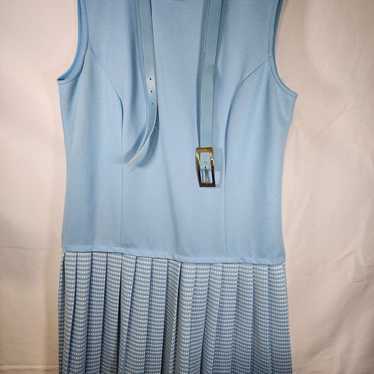 Sears Fashions Vintage 1960s Baby Blue Mini Dress