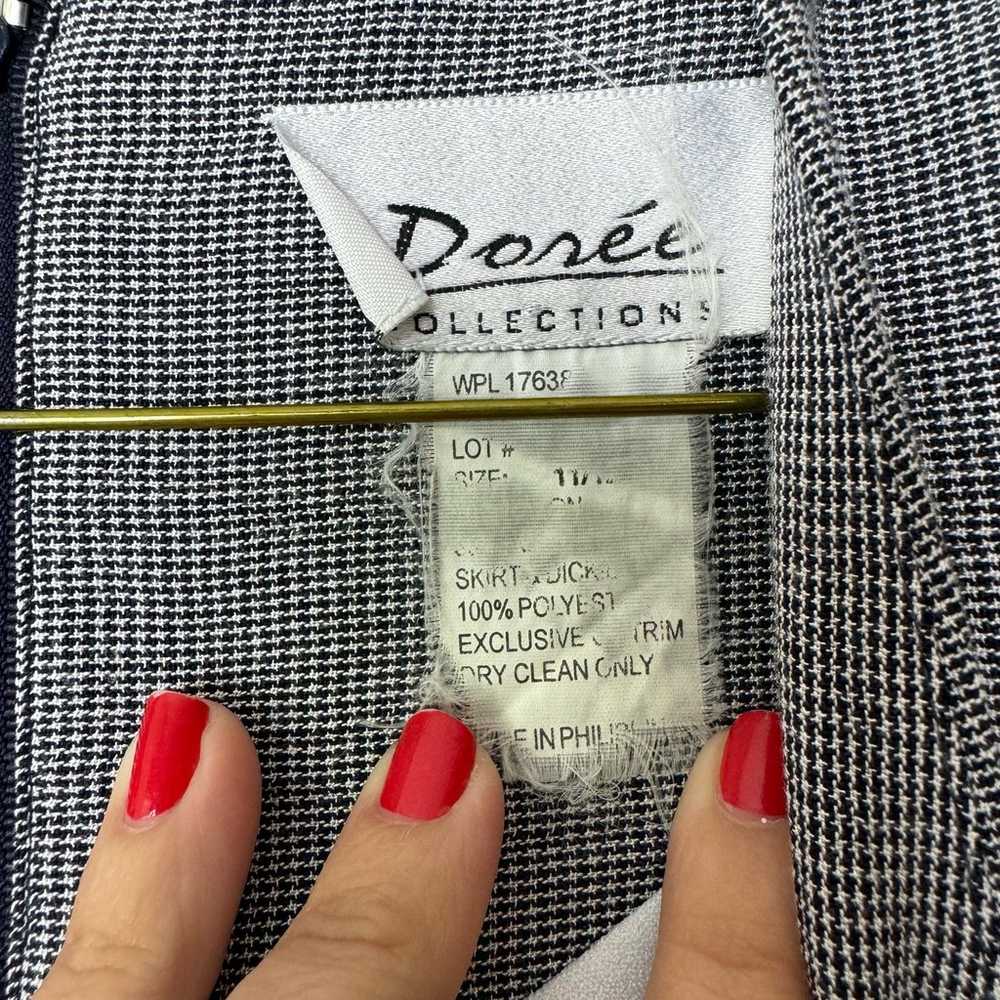 Vintage 80s 90s Doree Collection One piece Dress … - image 6