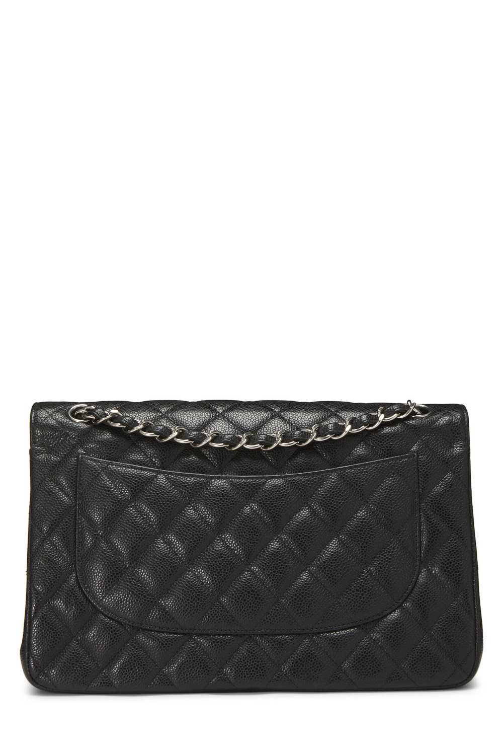 Black Quilted Caviar Classic Double Flap Jumbo - image 4