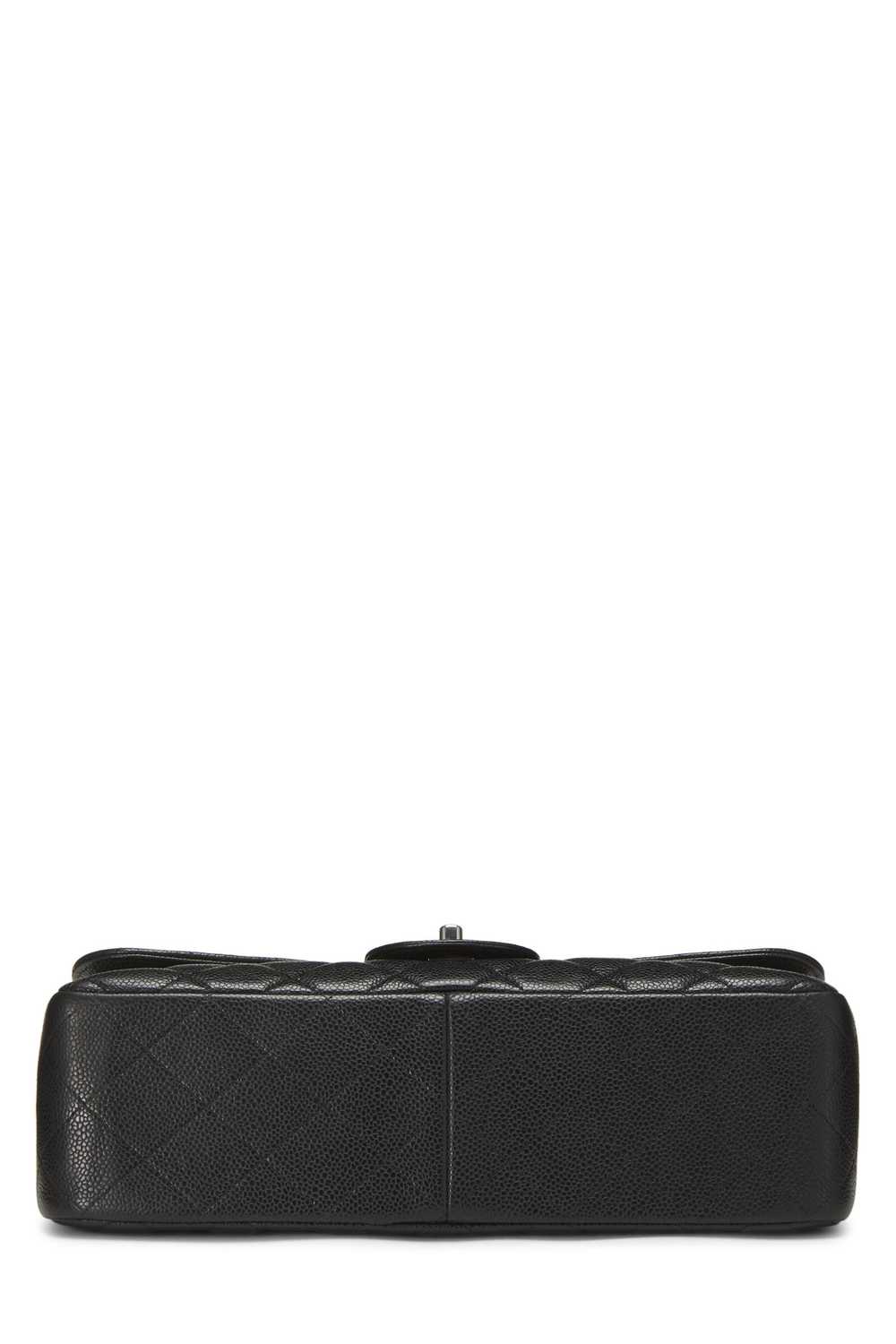 Black Quilted Caviar Classic Double Flap Jumbo - image 5