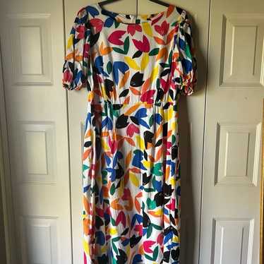 Calvin Klein colorful midi dress