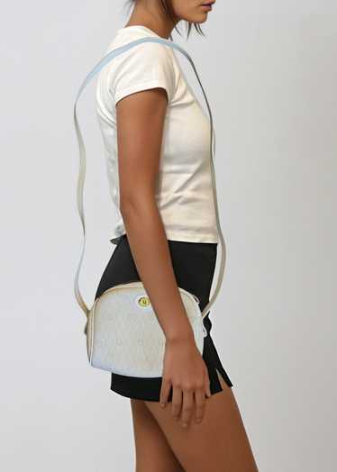 Dior White Honeycomb Crossbody