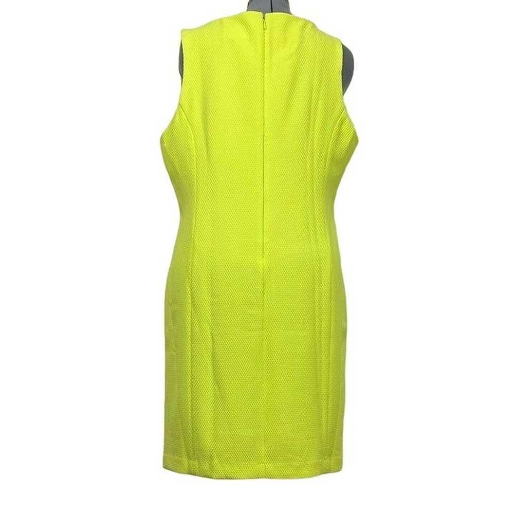 Pappagallo NWOT Sz 18 Chartreuse/Gold Brooke Embr… - image 3