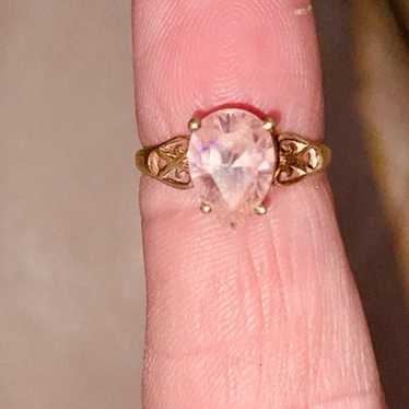 Beautiful 10k Pink Topaz ring,