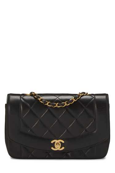 Black Lambskin Classic Flap Small