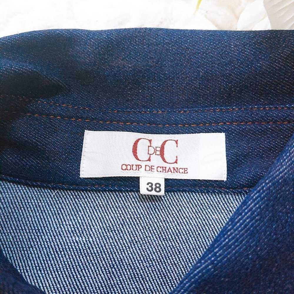 "C DE C" Coup de Chance (38) Denim Short Sleeve O… - image 10