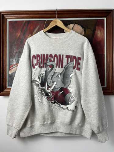 1990s crimson tide sweatshirt / embroidered alabam