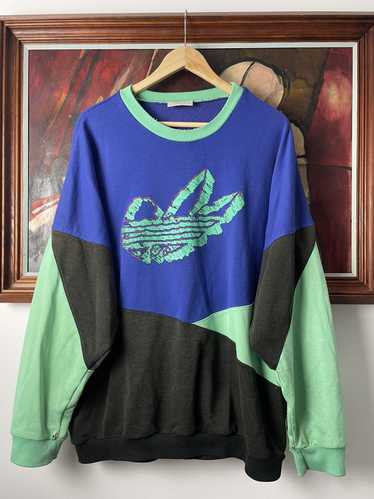 Vintage 90s Adidas Crewneck Hype Streetwear Rare … - image 1