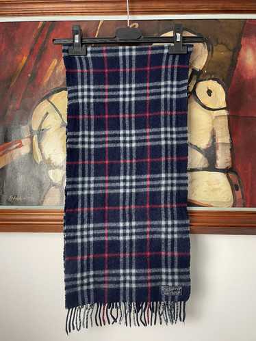 Burberry Muffler Scarf Nova Check Pattern Cashmere