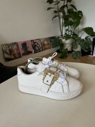 VERSACE JEANS COUTURE White Leather Sneakers Luxur