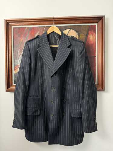 Gucci Navy Pin-stripe Blazer Vintage Casual Design