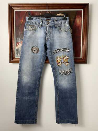 Von Dutch Vintage Y2k Patch Denim Pant Vintage Av… - image 1