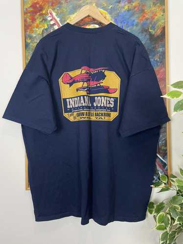 Vintage 90s Indiana Jones Movie Oversize Navy Disn