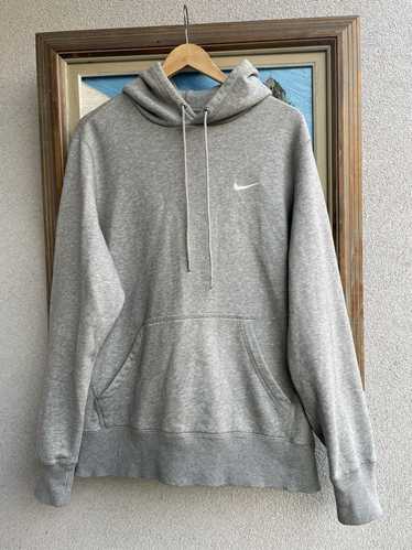 Nike Mini Swoosh Classic Grey Hoodie Sweatshirt V… - image 1