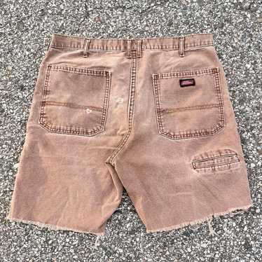 Vintage Dickies brown work wear carpenter shorts - image 1