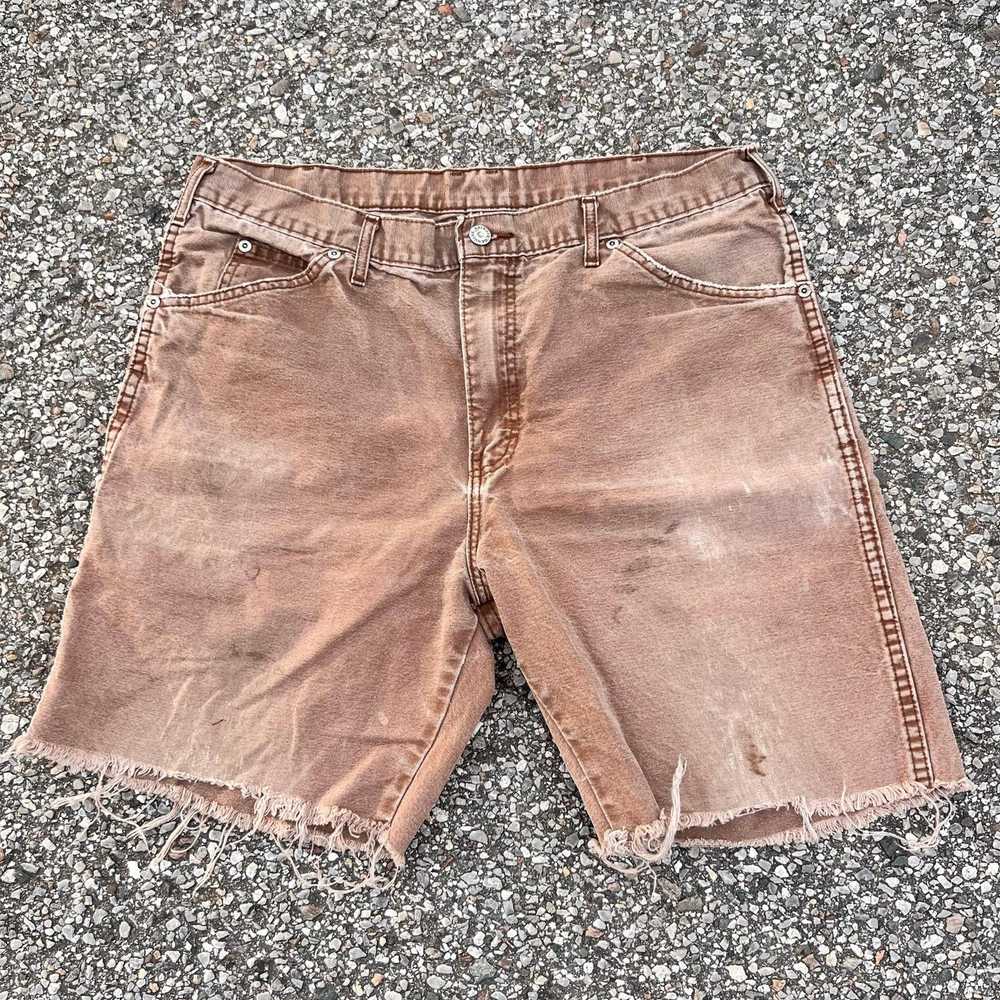 Vintage Dickies brown work wear carpenter shorts - image 2