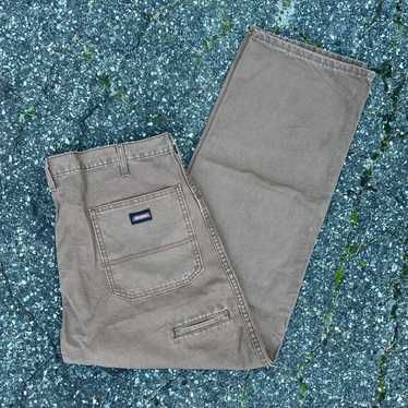 Vintage brown dickies y2k work wear carpenter pant