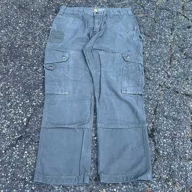 Vintage gray cargo carhartt y2k work wear carpent… - image 1