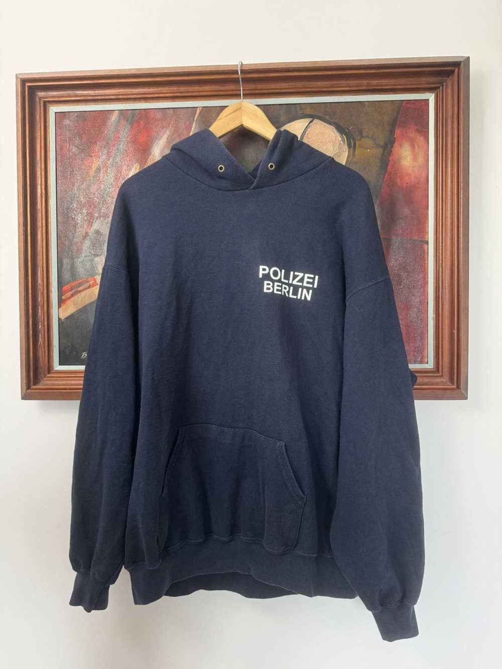 POLIZEI BERLIN washed boxy hoodie vetments style … - image 1