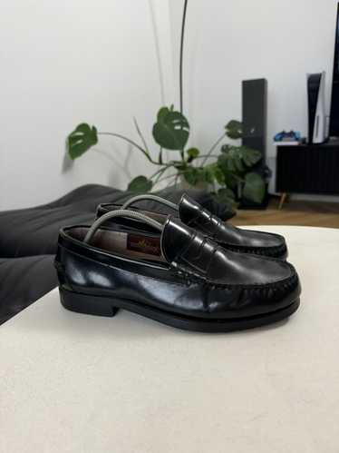 Vintage Luxury Black Leather Casual Loafers Rare Y