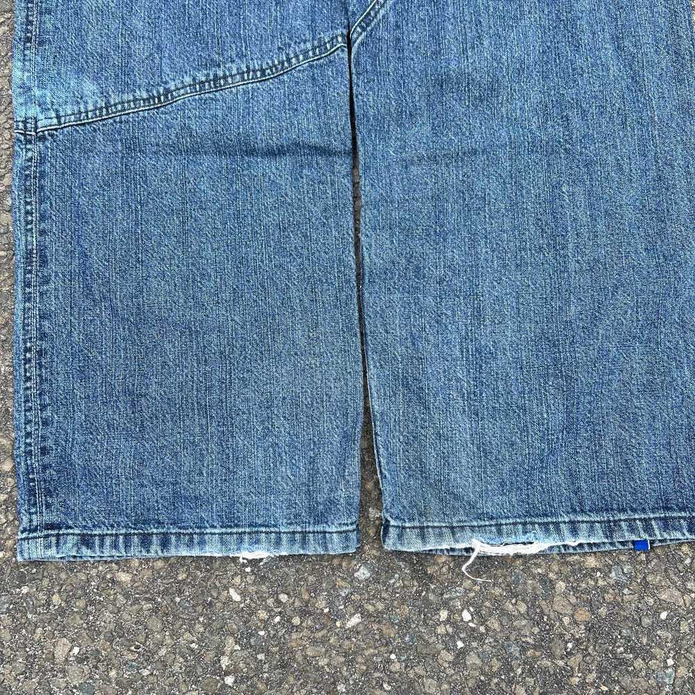 Vintage y2k rocawear baggy denim work blue jeans … - image 5