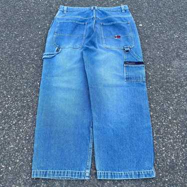 Vintage y2k baggy bugle boy denim blue work carpe… - image 1