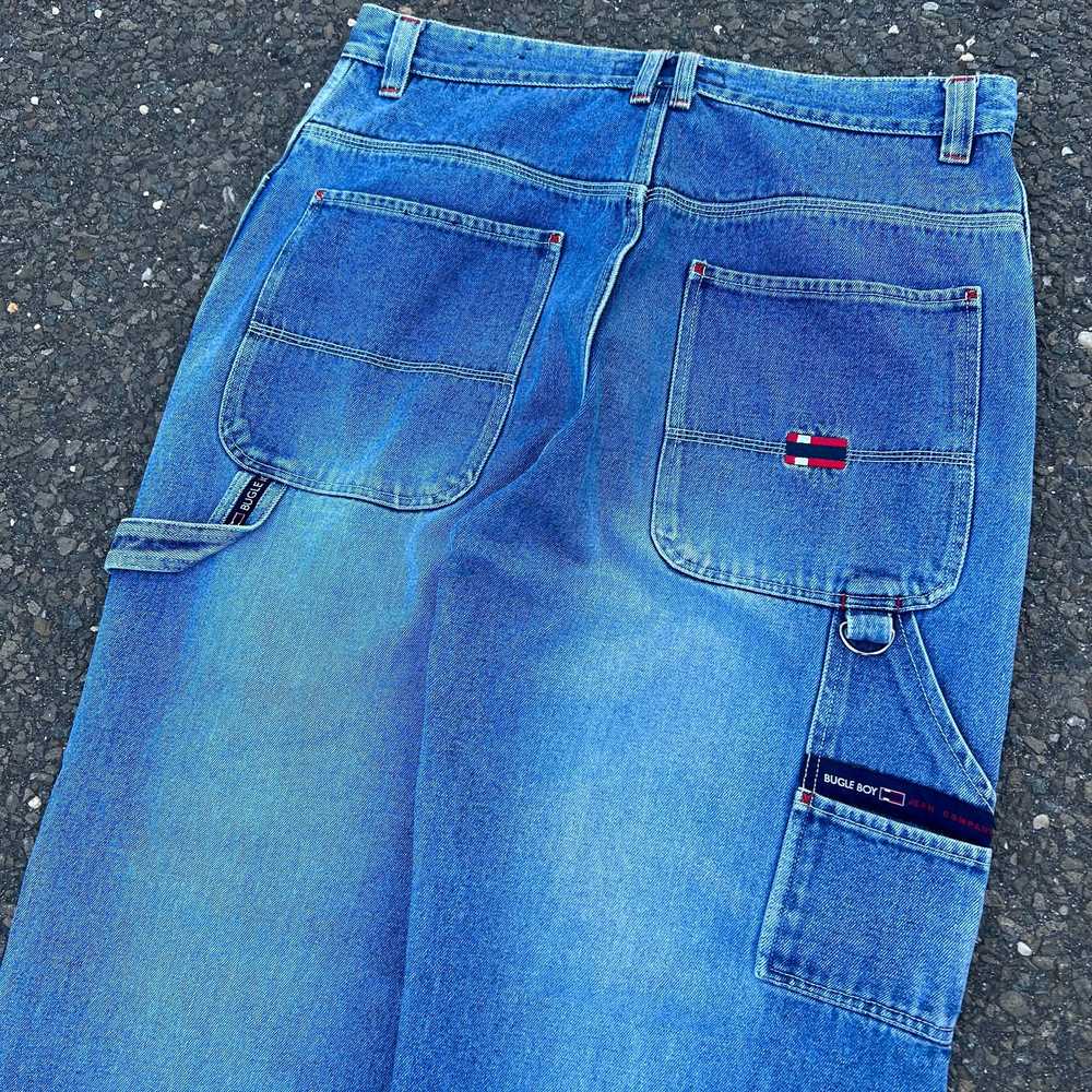 Vintage y2k baggy bugle boy denim blue work carpe… - image 4