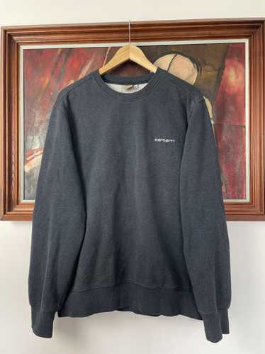 Carhartt Dark Grey Basic Small Logo Skate Crewneck