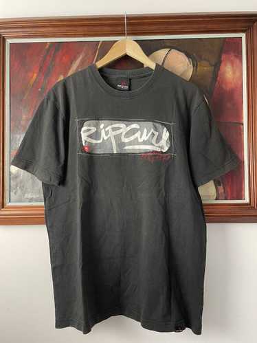 Rip Curl Surf Skate Vintage Logo Tee Washed Black 